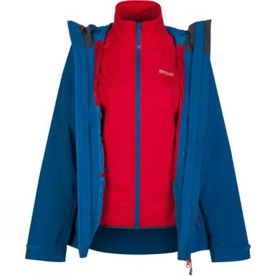 Chaquetas Regatta Louisiana II 3-in-1 Hombre Azules / Rojas - Chile QAX382651